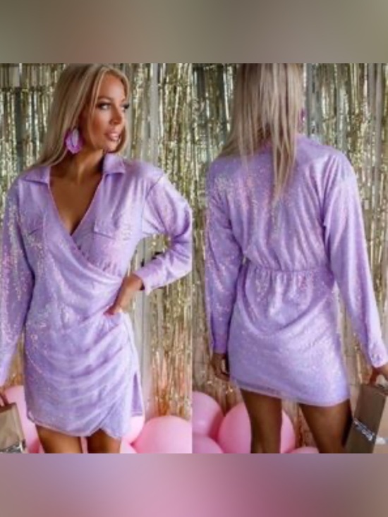 Le Lis Dresses & Skirts - Le Lis Lavender Sequin Mini Dress